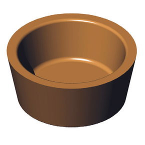 Vložka - forma pre zariadenie COOKMATIC a COOKMATIC SPECIAL na 30 kusov o rozmeroch 42x18 mm, kruh | PAVONI, PIASTRA46