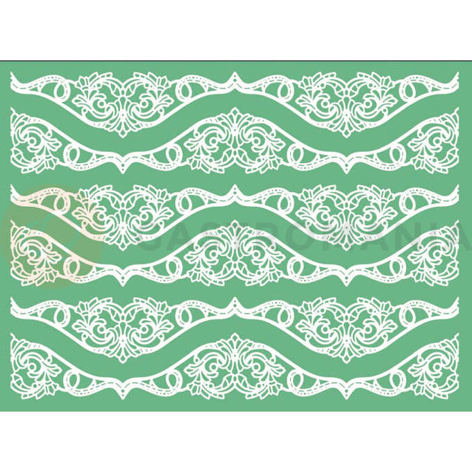 Silikónová forma na krajky a dekoračné vzory - 300x400 mm - TMD08 | PAVONI, Magic Decor