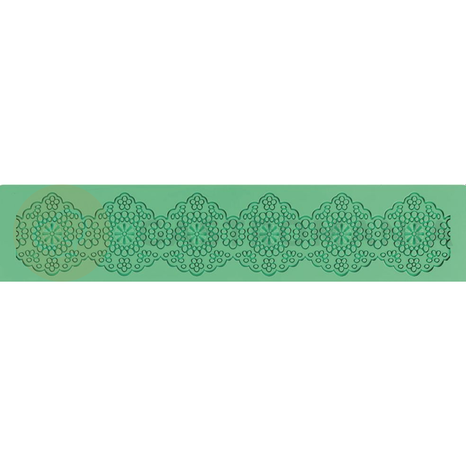 Silikónová forma na krajky a dekoračné vzory - 80,5x390 mm - SMD08 | PAVONI, Magic Decor