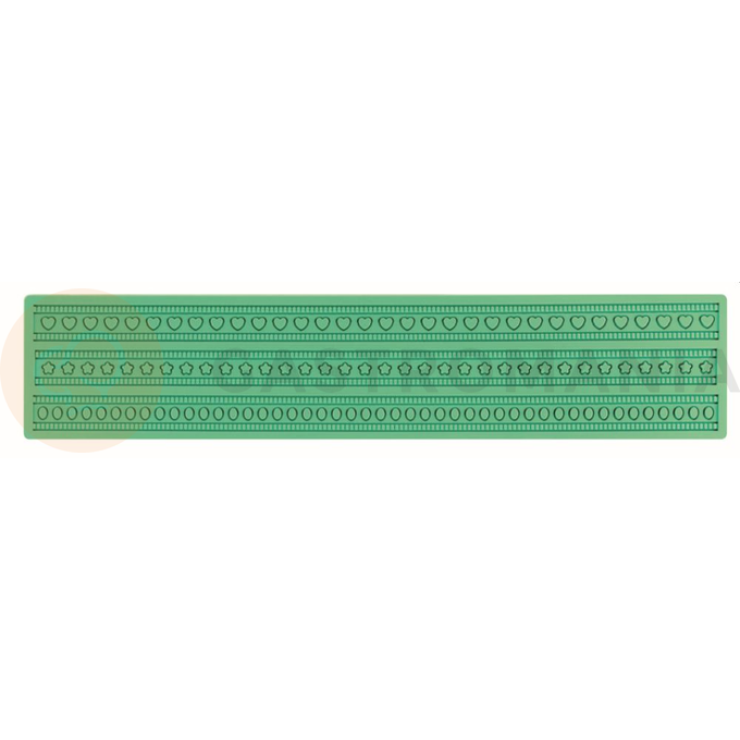 Silikónová forma na krajky a dekoračné vzory - 80,5x390 mm - SMD10 | PAVONI, Magic Decor