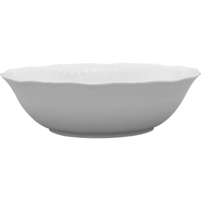 Miska z bieleho porcelánu o priemere 23 cm | LUBIANA, Afrodyta