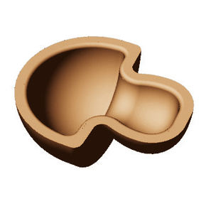Vložka - forma pre zariadenie COOKMATIC a COOKMATIC SPECIAL na 30 kusov o rozmeroch 45x35x17 mm, hríbik | PAVONI, PIASTRAY