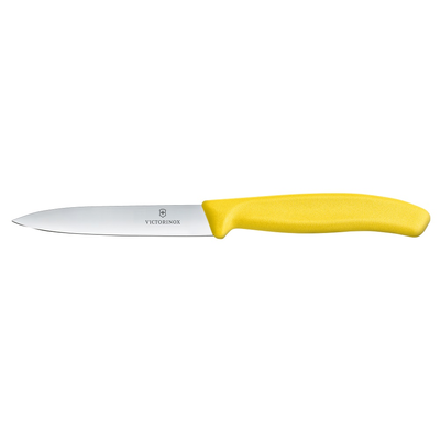 Nôž na zeleninu, hladký, 10 cm, žltý | VICTORINOX, Swiss Classic