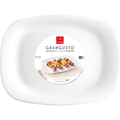 Plytký tanier, obdĺžnikový, 33 x 24 mm | BORMIOLI ROCCO, Grangusto