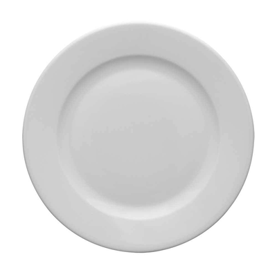 Plytký tanier z bieleho porcelánu o priemere 16 cm | LUBIANA, Kaszub/Hel