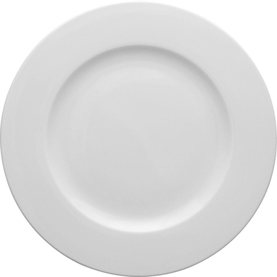 Plytký tanier z bieleho porcelánu o priemere 16 cm | LUBIANA, Wersal