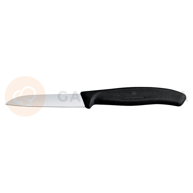 Nôž na oberanie, 8 cm, čierny | VICTORINOX, Swiss Classic