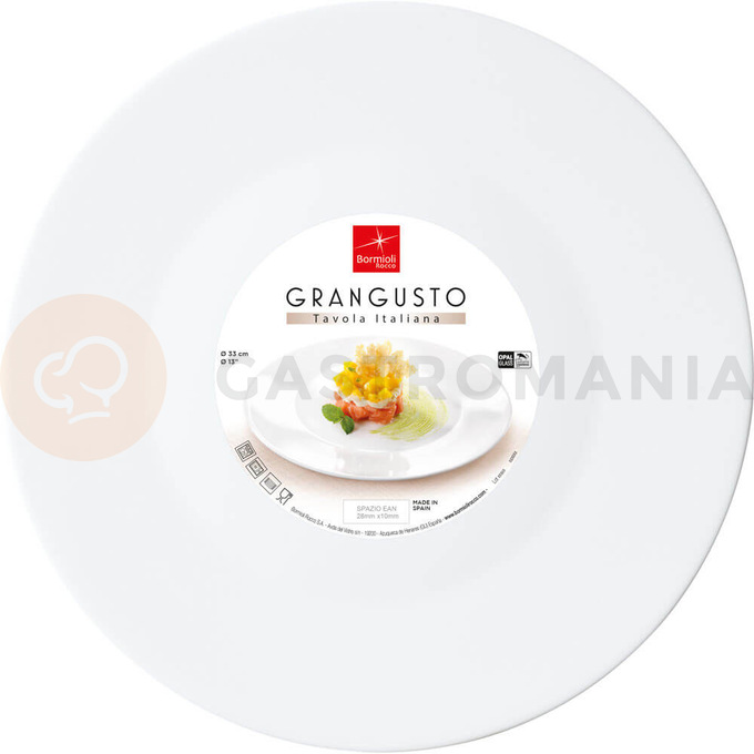 Plytký tanier na servírovanie o priemere 33 cm | BORMIOLI ROCCO, Grangusto