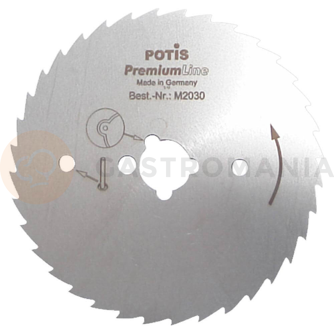 Vrúbkovaná čepeľ na nôž na gyros, 8 cm | POTIS, 777591