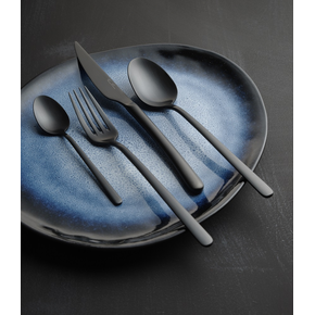 Jedálenská vidlička čierna 21,3 cm | FINE DINE, Amarone Black
