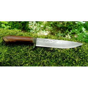 Nôž Outdoor, 16 cm | TAKESHI SAJI, Keiryu Shirogami