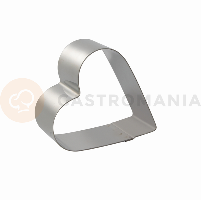 Cukrársky ráfik, srdce - 175 mm x 165 mm x 40 mm - 7H4X16 | MARTELLATO, STAINLESS STEEL BANDS