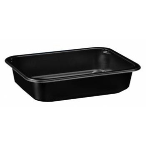 Čierny, 1 - komorový box, vhodný na zatavenie, 187x137x36 mm, 640 ks, hladký | CHEFFY, Matipack W1 601D