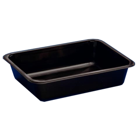 Čierny, 1 - komorový box, vhodný na zatavenie, 227x178x80 mm, 320 ks, hladký | CHEFFY, Matipack W1 623D