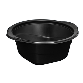 Čierny, Okrúhly box, vhodný na zatavenie, 0,5 l, 600 ks | CHEFFY, Servipack D 5500C