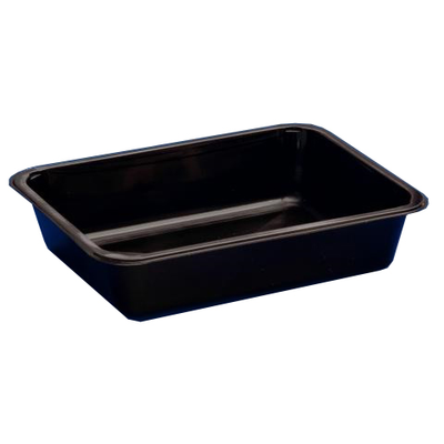 Čierny, 1 - komorový box, vhodný na zatavenie, 227x178x50 mm, 320 ks, hladký | CHEFFY, Matipack W1 621D