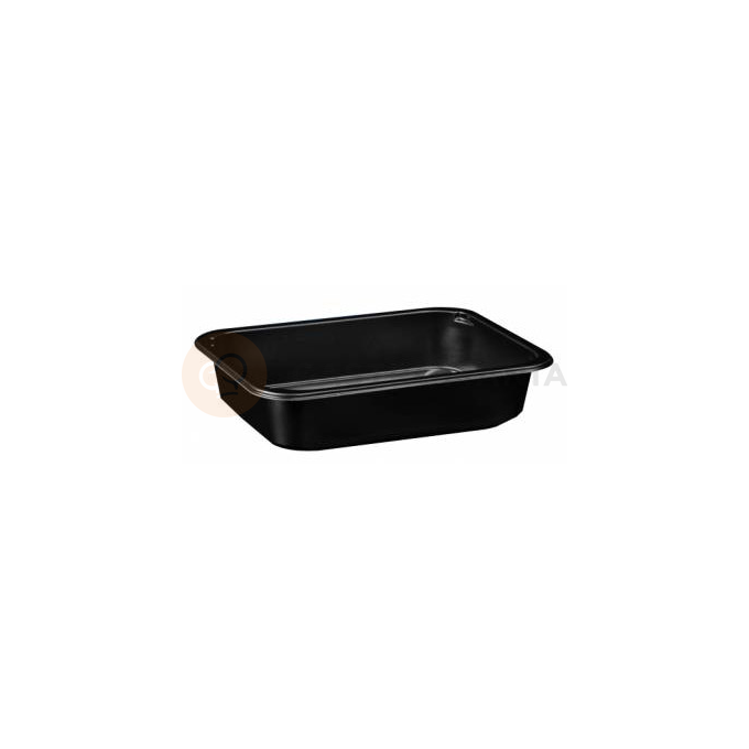 Čierny, 1 - komorový box, vhodný na zatavenie, 187x137x36 mm, 640 ks, hladký | CHEFFY, Matipack W1 601D