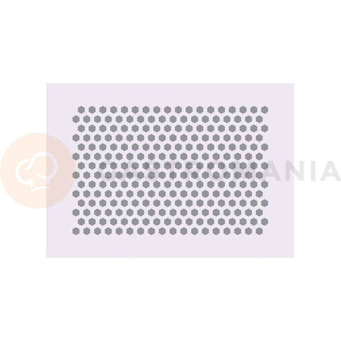 Dekoračná šablóna, Šesťuholníky - 60 x 40 cm - GD09 | MARTELLATO, DECORATIVE STENCIL