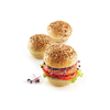 Silikónová forma na hamburgerové buchty 6x 80x20 mm | SILIKOMART, Burger Bread