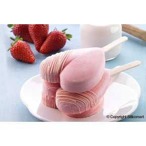Formička na nanuky a chuťovky na drievku Gel03M Mini Heart-IC | SILIKOMART, Easy Cream