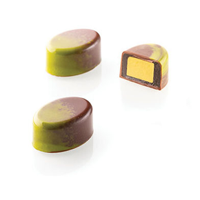 Sada foriem na pralinky s náplňou - ovál, 24 ks x 8,5 ml - Kit Ovale 01 | SILIKOMART, Chocado