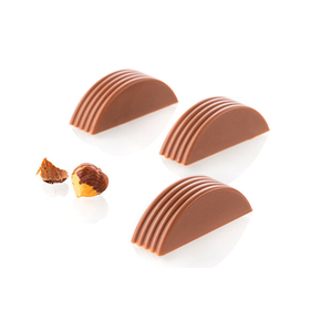 Tritanová forma na pralinky - krivky, 24 ks x 8 ml - Riga-P | SILIKOMART, Chocado