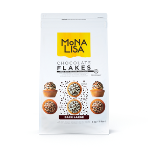 Vločky z horkej čokolády na dekoráciu,, 2,7 - 6,5 mm, 5 kg balenie | MONA LISA, CHD-SP-9Z4-E0-U72