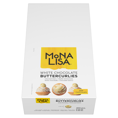 Maslové špirálky z bielej čokolády ø 16 mm - 200 ks | MONA LISA, CHW-DE-19932E0-999