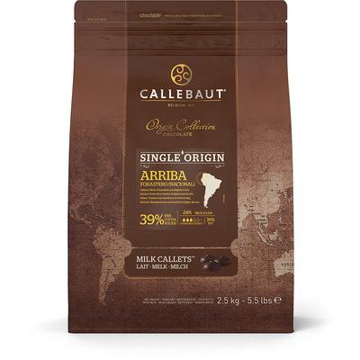 Mliečna čokoláda - kuvertura - Arriba 39% Callets&amp;#x2122; 2,5 kg balenie | CALLEBAUT, CHM-Q415AR-E4-U70