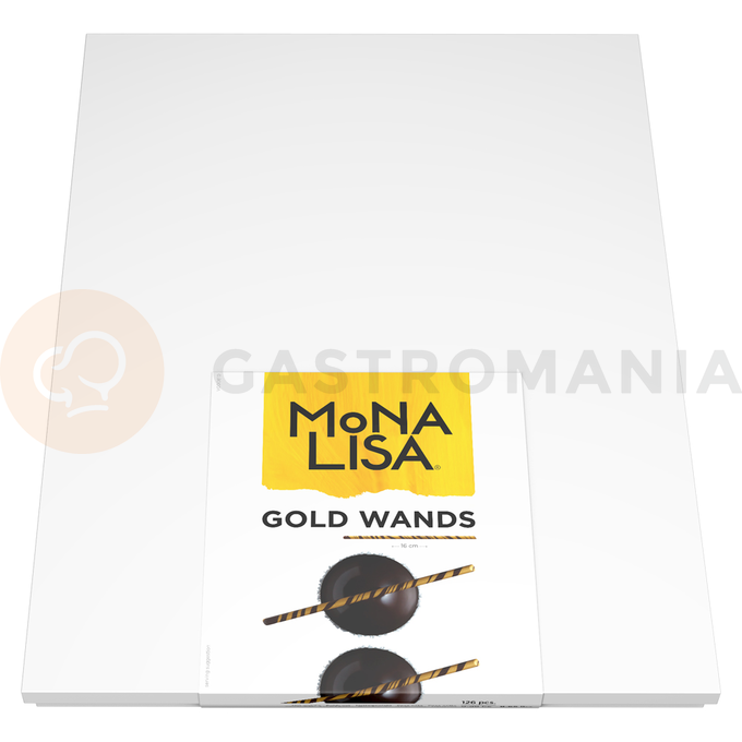 Čokoládová dekorácia, zlatá palička 160 mm - 126 ks | MONA LISA, CHD-ST-18970E0-999