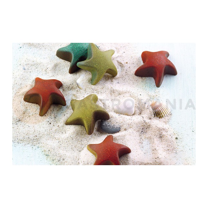 Forma na čokoládu a pralinky - hviezdica, 34x34x15 mm, 5,6 ml - SCG42 Starfish | SILIKOMART, EasyChoc