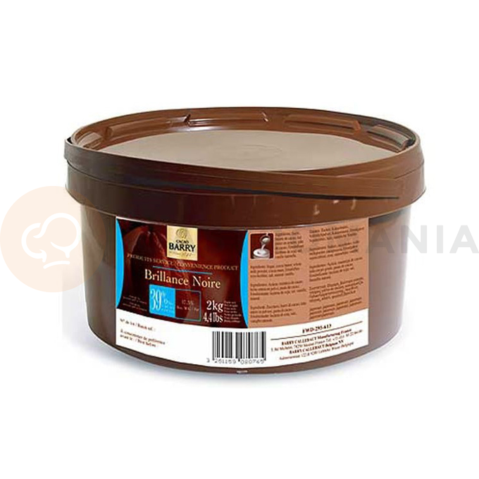 Glazúra, poleva z horkej čokolády Brilliance Noire, 2 kg balenie | CACAO BARRY, FWD-295-613