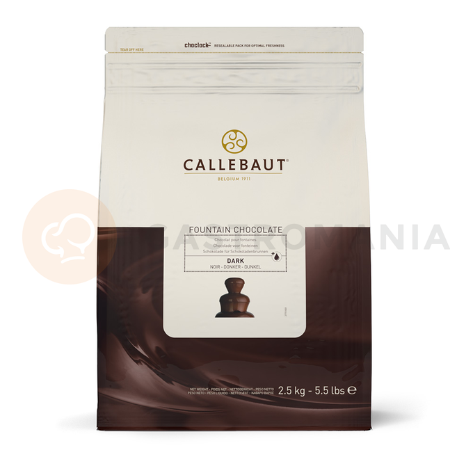Horká čokoláda do čoko fontány, 56,9% 2,5 kg balenie | CALLEBAUT, CHD-N811FOUNE4-U71