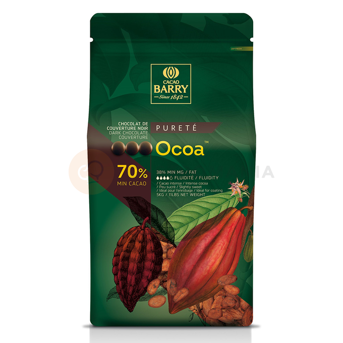 Horká čokoláda - kuvertura Ocoa&amp;#x2122; 70%, 5 kg balenie | CACAO BARRY, CHD-N70OCOA-E4-U72