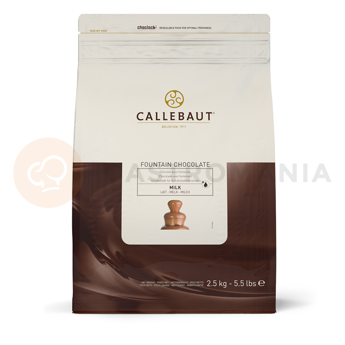 Mliečna čokoláda do čoko fontány, 37,8% 2,5 kg balenie | CALLEBAUT, CHM-N823FOUNE4-U71