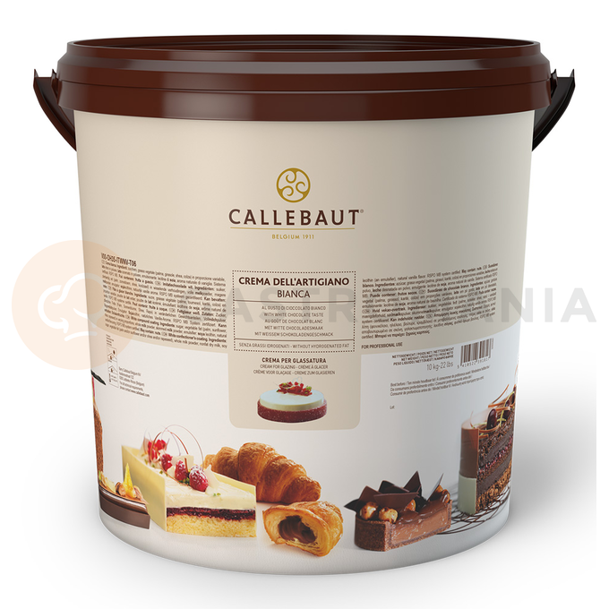 Poleva s príchuťou bielej čokolády Bianco, 10kg  | CALLEBAUT, V00-OH35-ITWNV-T06