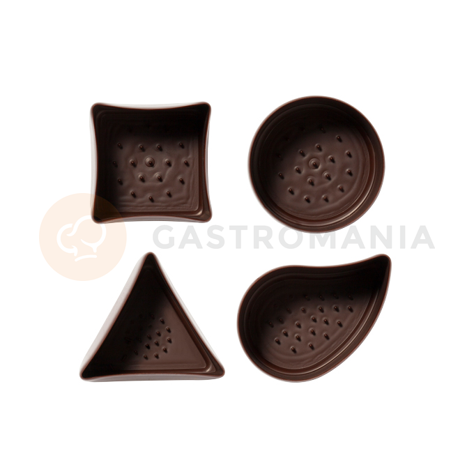 Sada košíčkov z horkej čokolády, 4 vzory 38x22 mm - 40 ks | MONA LISA, CHD-CP-90416E0-A99