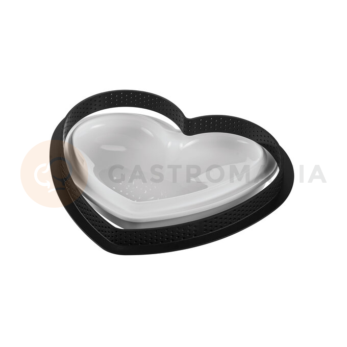 Sada na koláče - srdce, 205x190 mm, prstenec + Silikónová forma | SILIKOMART, Kit Tarte Ring Amore