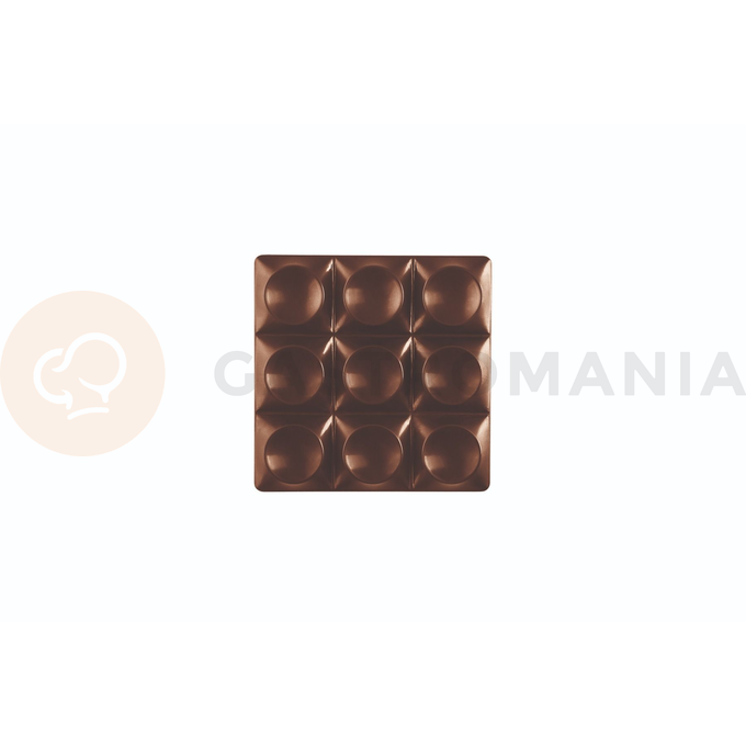 Tritanová forma na čokoládové tabuľky - 6 x 50g, 70x70x10,5 mm - PC5013FR | PAVONI, Mini Bricks