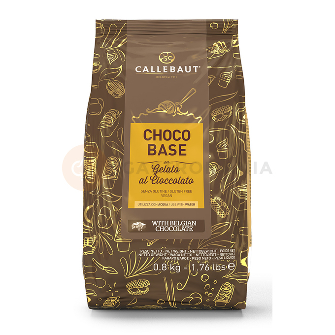 Zmrzlinový základ s horkou čokoládou Choco Base 0,8 kg | CALLEBAUT, MXD-ICE10SF-V99