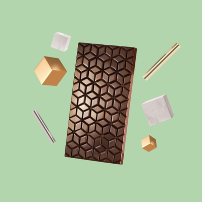 Polykarbonátová forma na tabuľkovou čokoládu, 3 ks x 100 g - MA2016 | MARTELLATO, Signs
