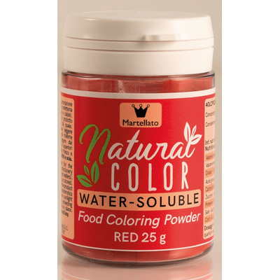 Prírodné farbivo v prášku - červená, 25 g - 40LCPN208 | MARTELLATO, Natural Color