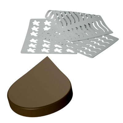 Silikonová forma na čokoládové dekorácie, 390x290 mm - CHASIL1 | MARTELLATO, CHASIL1