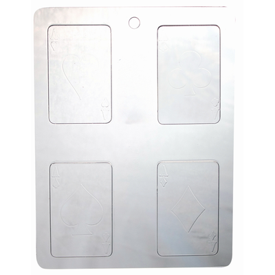 Forma na pralinky - hracie karty, 16 ks x 55 g, 175x275 mm, 20PC01 | MARTELLATO, Playing Cards