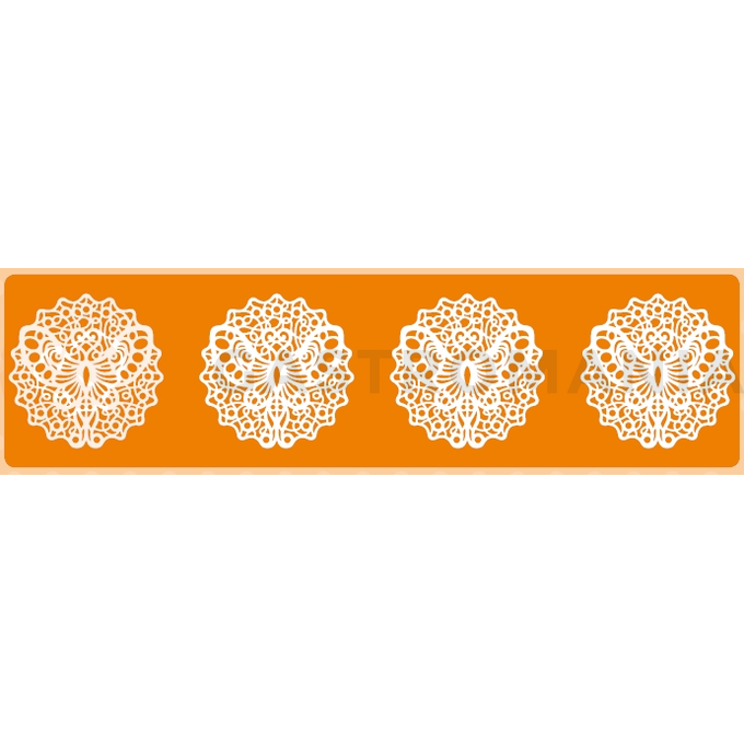 Silikónová cukrárska podložka na krajkové ozdoby - motýle, 400x300 mm, 12 dekorácií - 40-WD004 | MARTELLATO, Butterflies