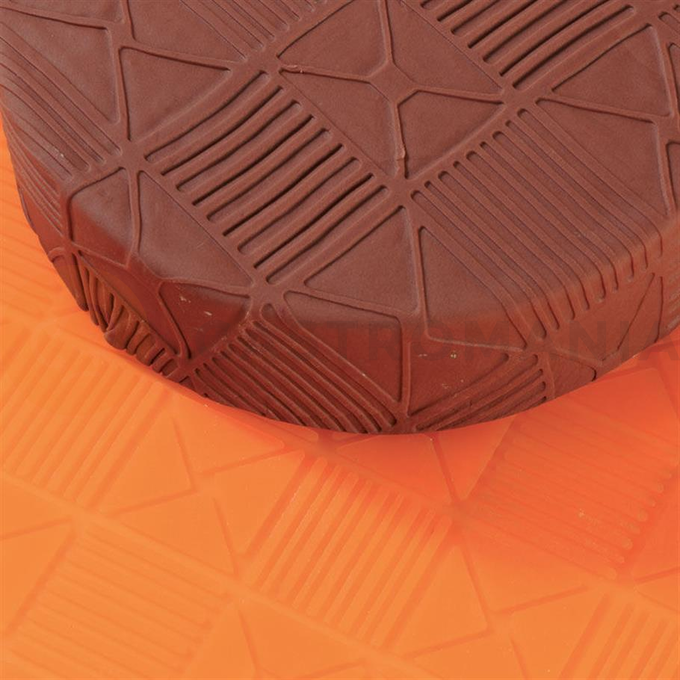 Silikónová cukrárska podložka so vzorom - štvorca, 400x200 mm - 40-W152 | MARTELLATO, Tappeti Decoro