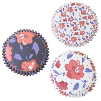 Košíčky na cupcake, priemer 5 cm, 60 ks kvetinový mix | PME, BC909