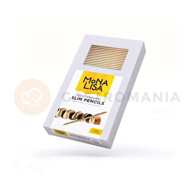 Dekorácia, tužka Slim karamelová čokoláda 110 mm - 200 ks | MONA LISA, CHK-PC-22354E0-999