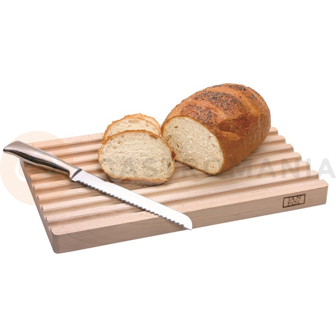 Doska na krájanie chleba 400x250x30 mm | JANPOL, 120-40253