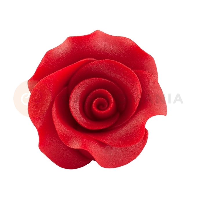 Kvet ruže &quot;L&quot; z cukru 6 cm, červená | MAGMART, R L